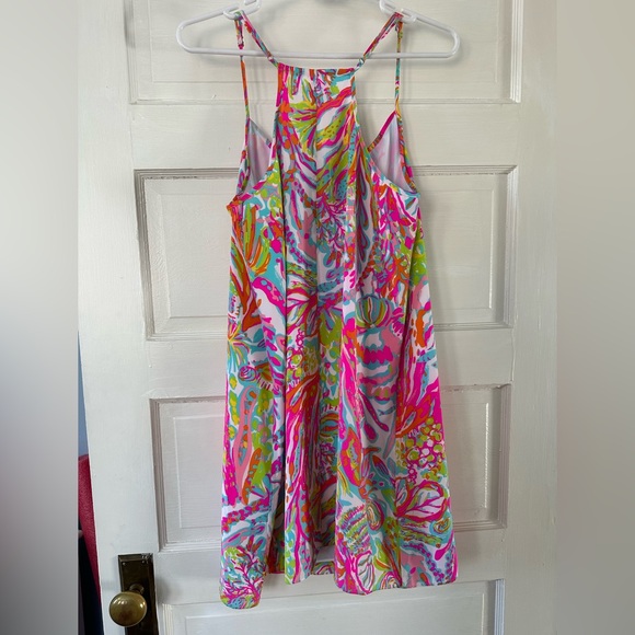EUC LILLY PULITZER DUSK DRESS SIZE LARGE - Picture 2 of 3
